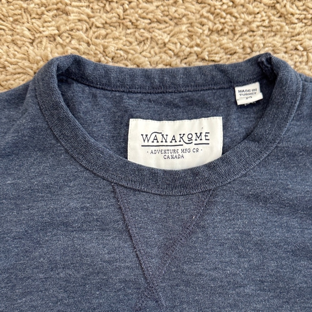Wanakhome Womens Super Soft Heathered Blue Crewneck Crew Sweatshirt, sz M - Picture 3 of 15